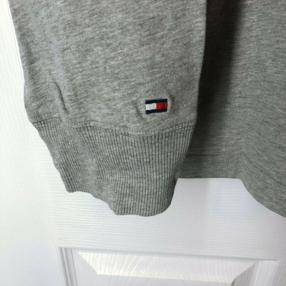 Tommy Hilfiger Grey Long Sleeve Tee Spell Out XXL - Picture 3 of 6